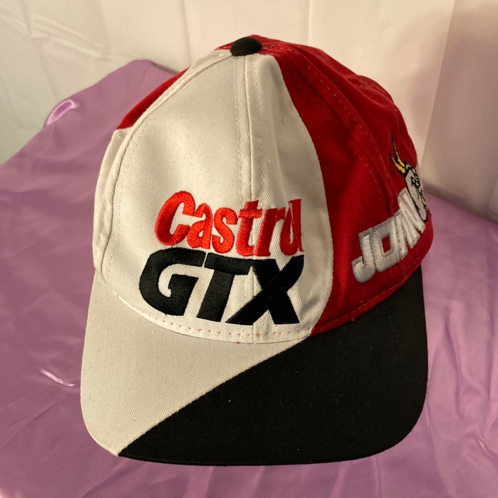 Vintage NHRA John force Castrol GTX racing hat